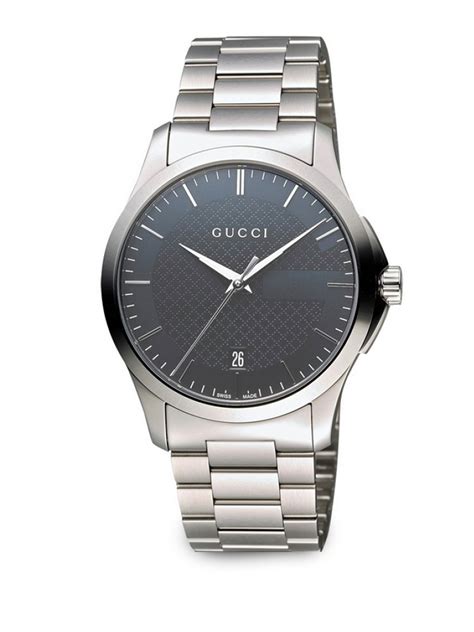 gucci men's g timeless watch black silver|Gucci g timeless watch price.